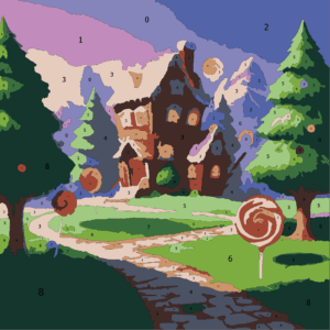 Cozy Christmas Color By Number 15 christmas candyland Wonderword Crew